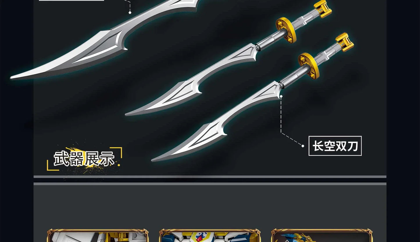 Mech WUKONG Monkey King Building Block Toy Set – ZHAOYUN Robot Hero DIY Bricks for Kids & Boys Gifts