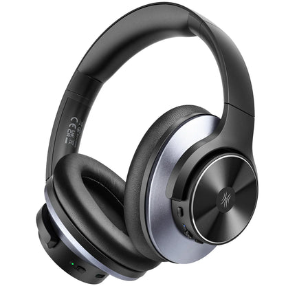 Oneodio A10 Bluetooth 5.4 Headphones - Hybrid Active Noise Cancelling, Hi-Res Audio, Over-Ear Wireless Headset with 5-Mic ANC