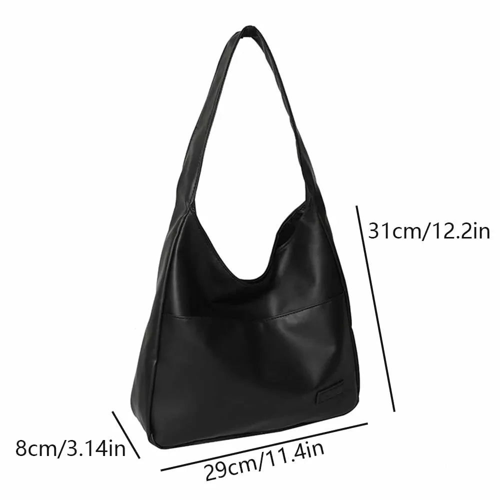 Fashionable Minimalist Retro Shoulder Bag – Casual Commuting Handbag, Large Capacity Tote Bag
