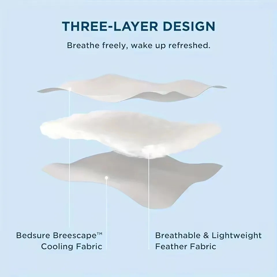 Grade A Cooling Summer Blanket – Lightweight Breathable Cooling Comforter for Bed, Soft Air-Conditioned Quilt (King/Queen Size)
