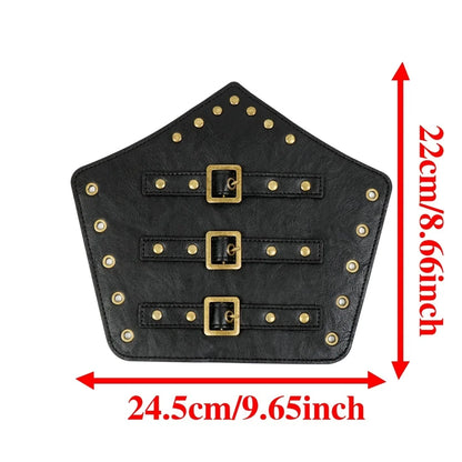 Medieval Viking Belt & Bracelet Set – Renaissance Copper Coin Waist Bag Cosplay Accessories for Halloween Dress Up