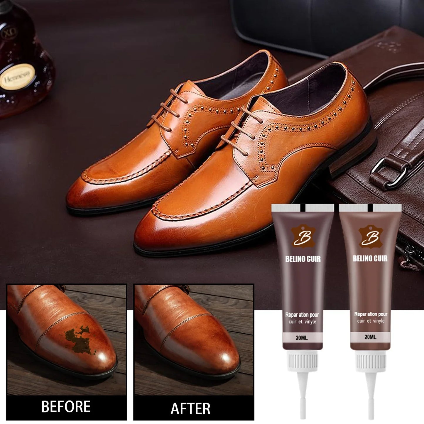 20ml Leather Repair Gel – Car Seat Leather Refurbishing Cream for Car Maintenance & Restoration