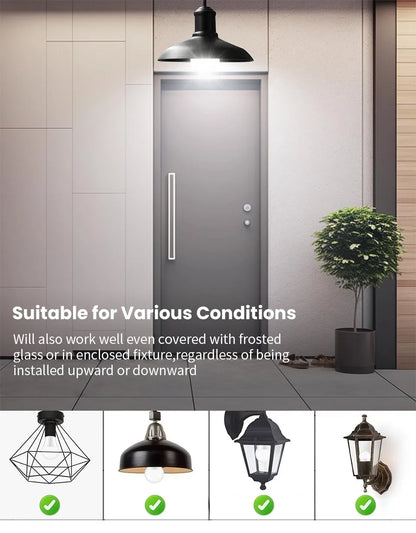 Motion Sensor LED Bulb E27 – 6W to 20W Radar Light Lamp for Home, Stairway & Pathway (110V/220V)