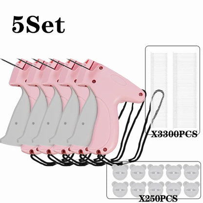 Garment Label Gun – Soft Silicone Pinless Snap Sewing Tool with Quilt Holder, Hangtag Gun & Anti-Slip Design