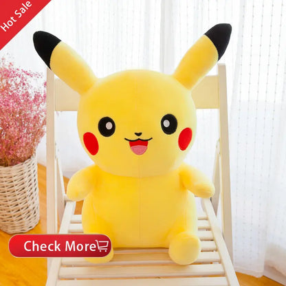 30/50cm Pokémon Snorlax Plush Toy — Soft Anime Stuffed Doll, Cartoon Monster Elf, Birthday Gift for Girls