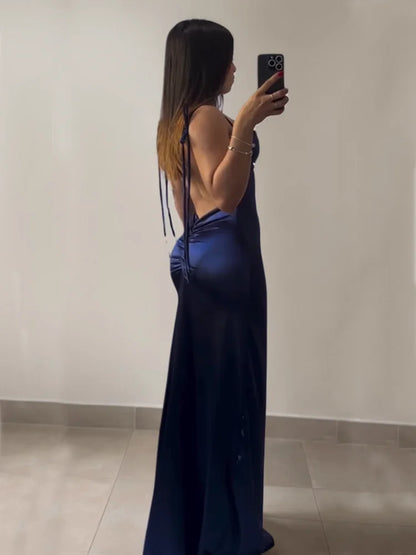 2024 Europe & US Y2K Sexy Halter Dress - Summer Cross-Border Senior Style Spice Girl Dress