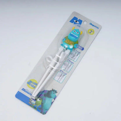 Disney Kids Tableware Set — Lightning McQueen, Mickey, Minnie, Stitch & Princess Elsa Training Chopsticks and Spoons