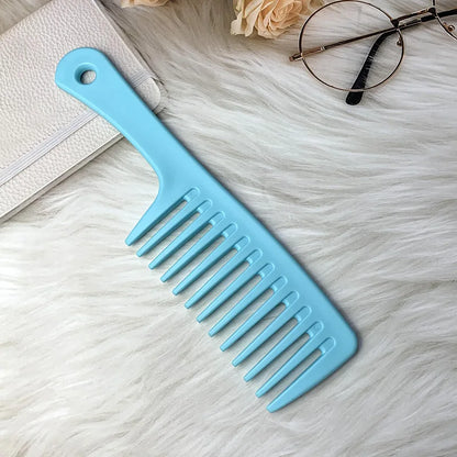 Heat Resistant Hairdressing Comb – Wet Hook Curly Hair Brush with Coarse Wide Spike Teeth, Pro Salon Styling & Dyeing Tool for Women