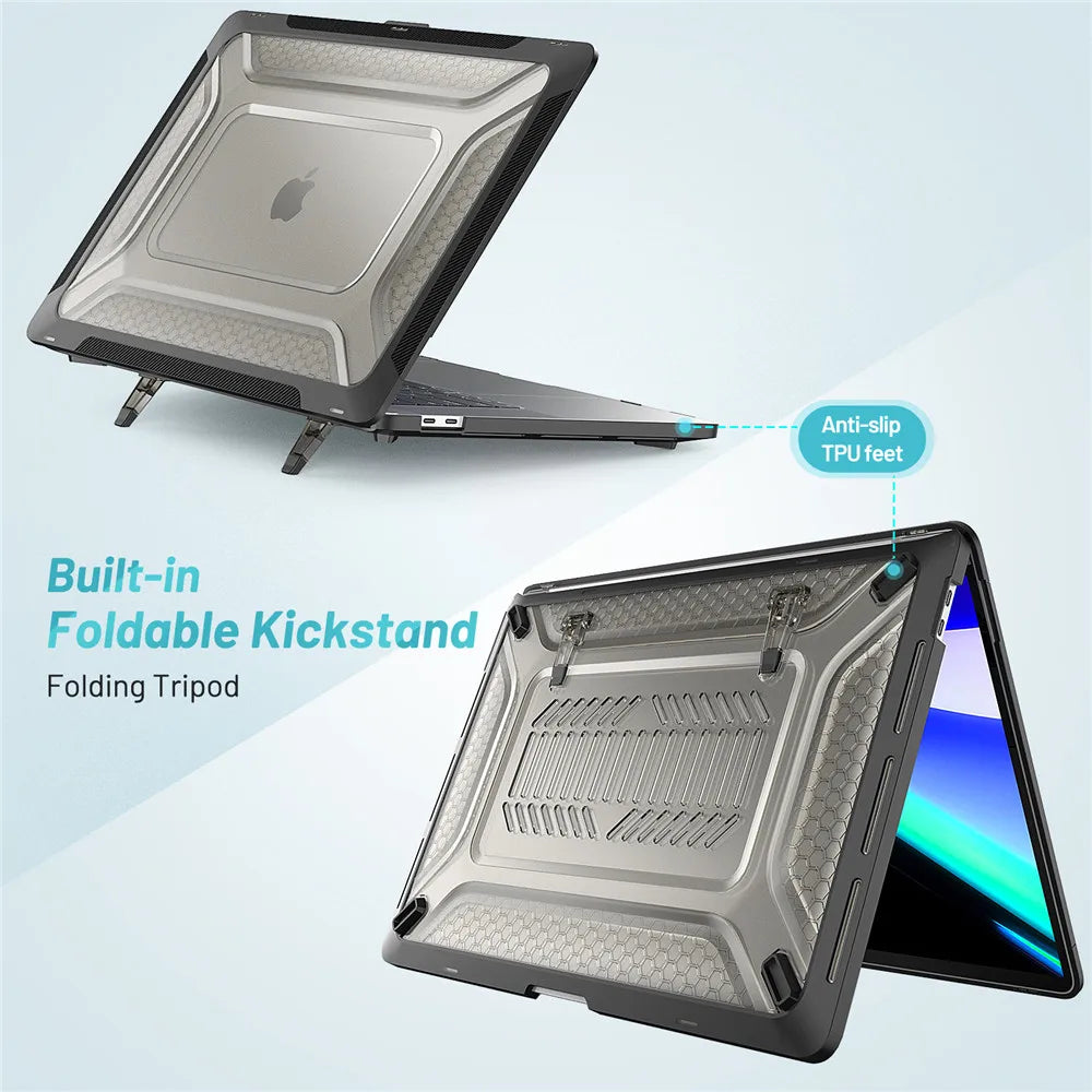 2023 New MacBook Laptop Case - Compatible with MacBook Pro 14, Air M2 13.6, Pro 16 and 13 - M1 M2 M3 Chip Protective Cover Accessories