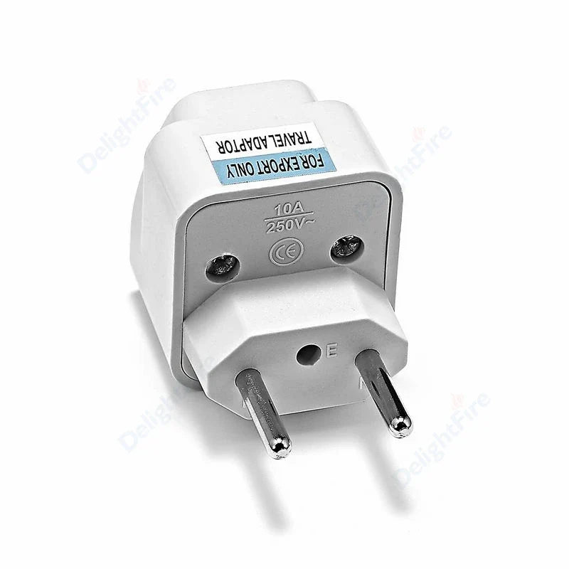 KR Plug Adapter – Multifunction Universal AU, UK, US to EU Type E/F Electrical Socket for France & Spain Travel