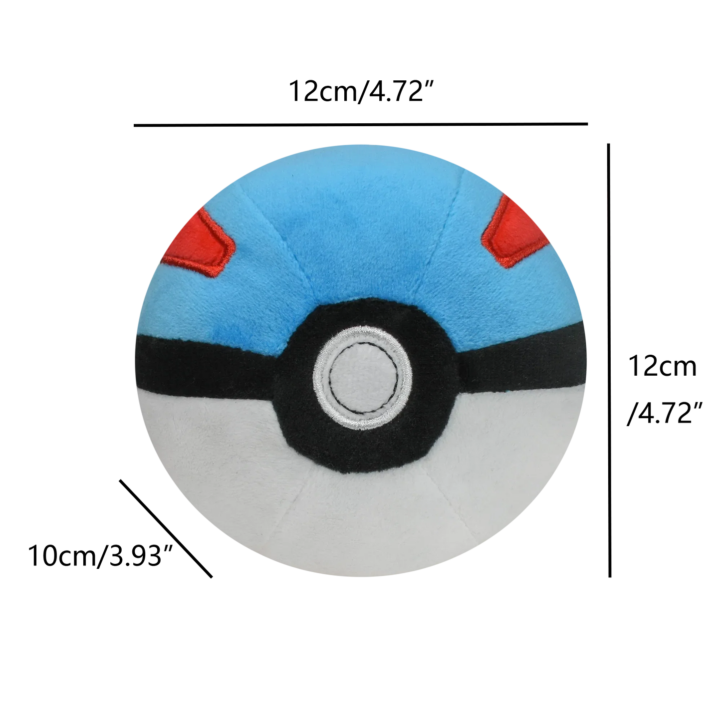 Master Ball, Great Ball & Ultra Ball Plush Toys – Soft Stuffed Backpack Pendant & Birthday Decoration Gift