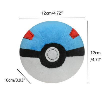 Master Ball, Great Ball & Ultra Ball Plush Toys – Soft Stuffed Backpack Pendant & Birthday Decoration Gift