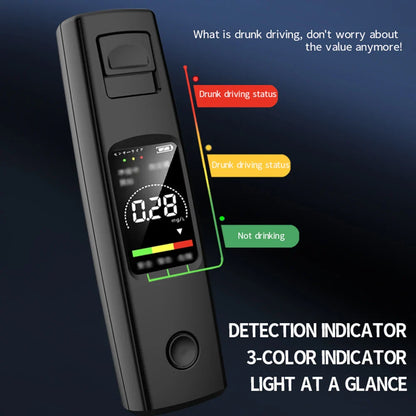 Professional High Sensitivity Breathalyzer - Non-Contact Alcohol Tester with Type-C Charging, Portable Alcoholometer