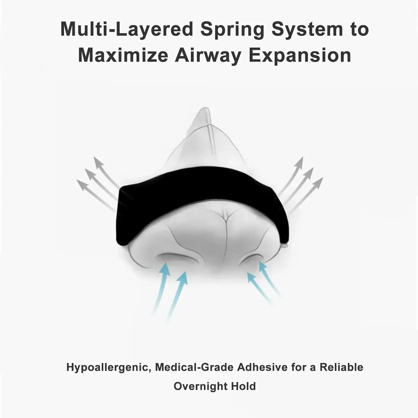 Nasal Breathing Dilator Starter Kit – Anti-Snoring Magnetic Nose Strips for Sleep & Sports Airflow Improvement