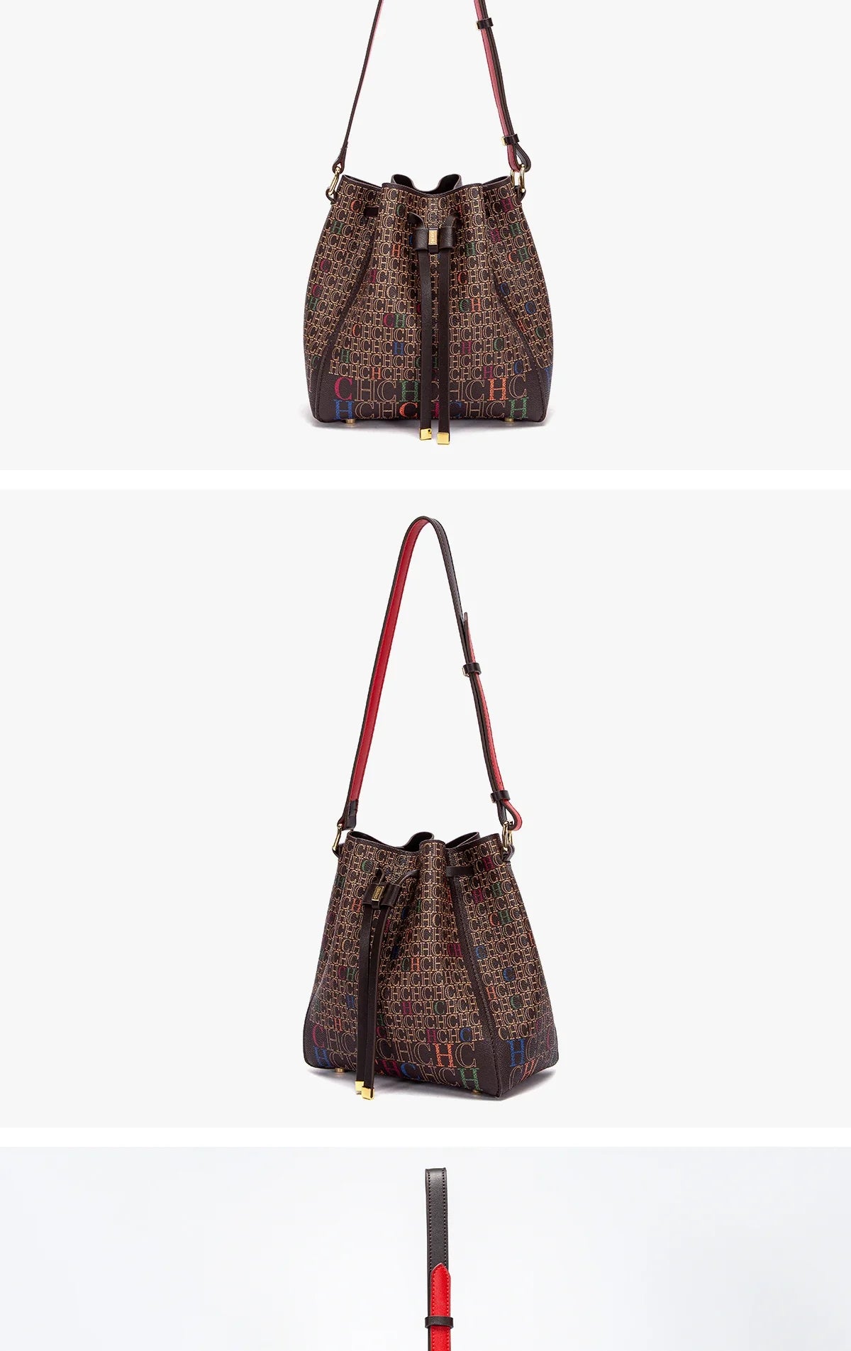 Luxury Women’s Bucket Handbag — Classic Designer Shoulder Bag with Fashion Print, Stylish Wallet for Women