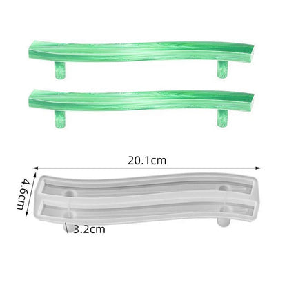 Large Rectangle Resin Tray Silicone Mold - DIY Epoxy Tea Plate Coaster Craft Making Mold