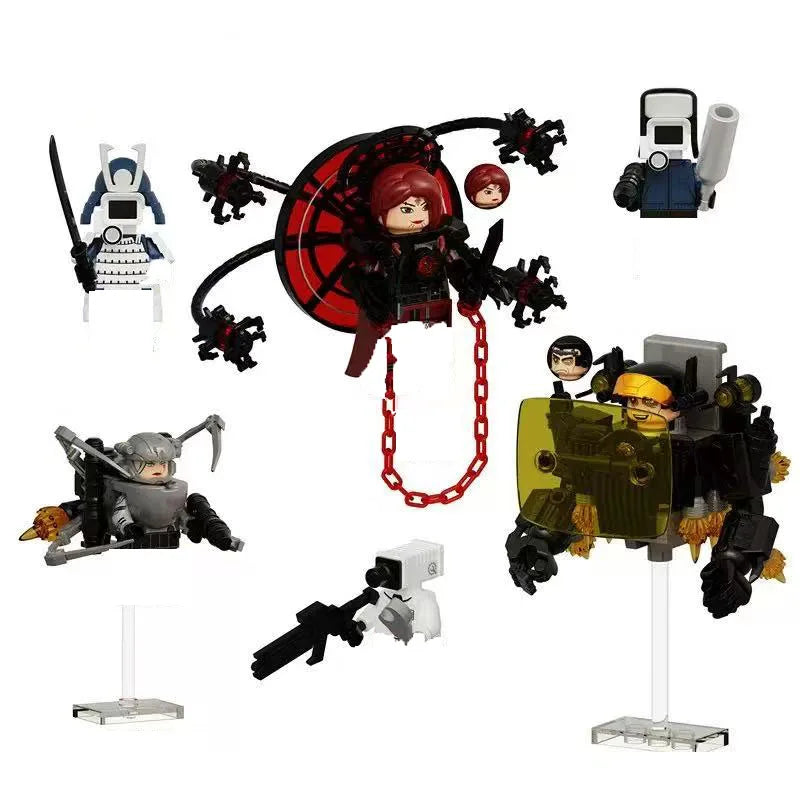 2025 KDL844 Toilet Man Mini Puzzle – Cartoon Bricks Action Figure Building Blocks Toy Gift