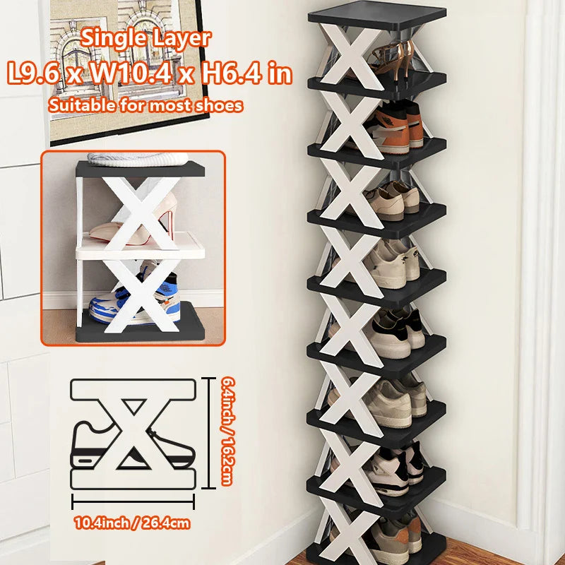 Multi-Layer Detachable Shoe Rack Storage Organizer — Space-Saving Household Shoe Shelf Cabinet