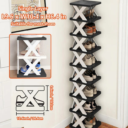 Multi-Layer Detachable Shoe Rack Storage Organizer — Space-Saving Household Shoe Shelf Cabinet