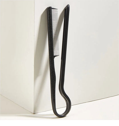 Hair Straightening Comb - V-Type Straightening Brush for Women, DIY Salon Haircut & Professional Styling Tool
