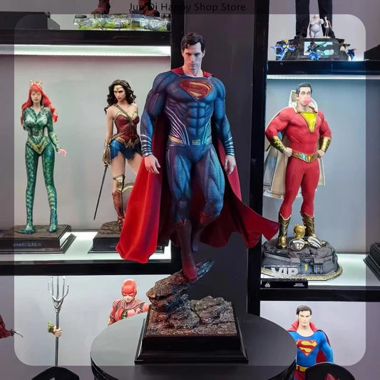 DC Series Justice League Superman GK Statue – Handmade Steel Man Collectible Model Ornament Gift