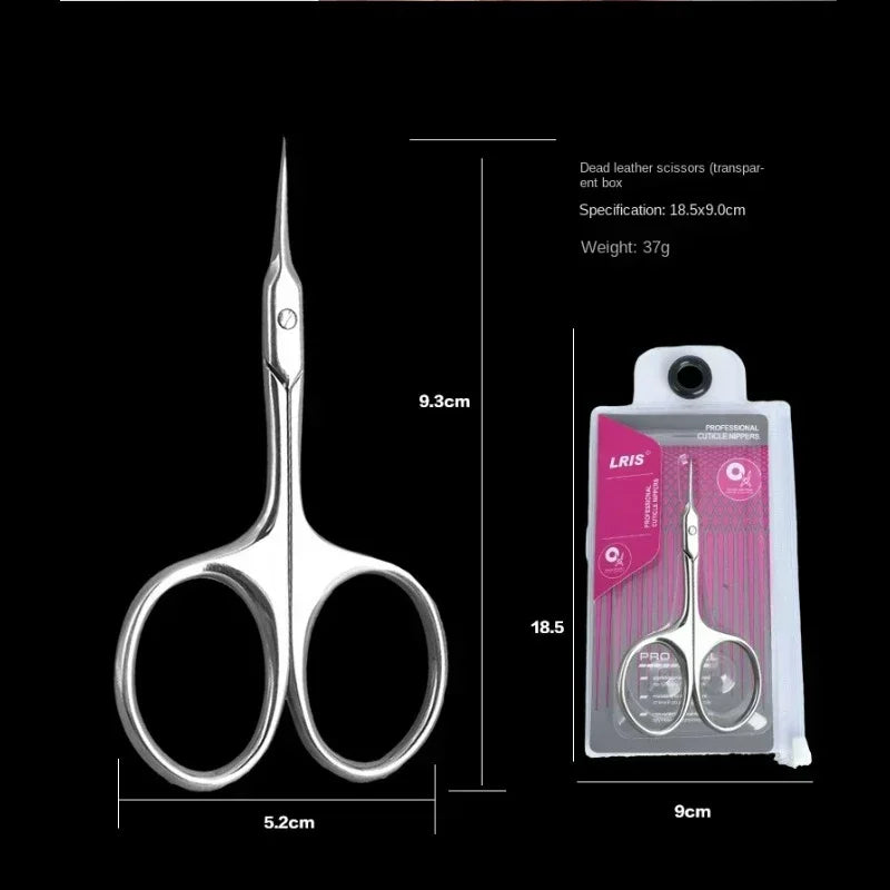 Stainless Steel Cuticle Scissors - Professional Nail Nipper Trimmer Manicure Tool