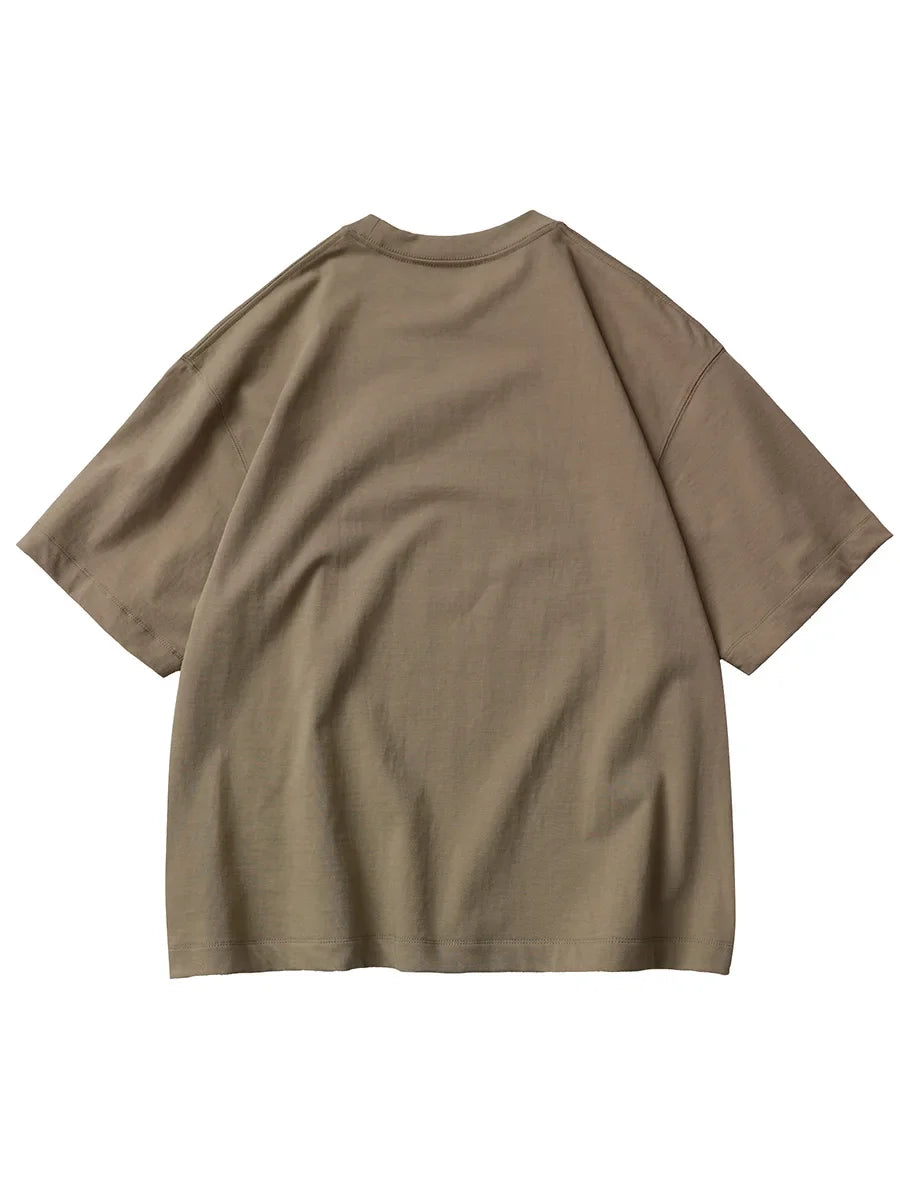 Heavy Cotton Oversized Men’s T-Shirt – 320g Solid Color Drop Shoulder Short Sleeve