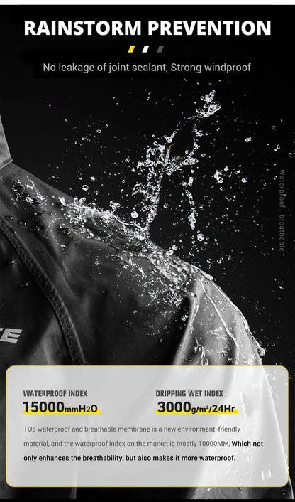 Waterproof Motorcycle Raincoat Suit – Men & Women Moto Raincoat Jacket & Pants Set for Bikers