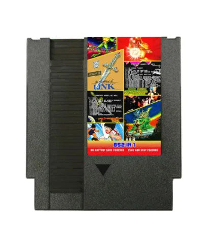 FOREVER DUO NES 852-in-1 Game Cartridge – 1024MBit Flash Chip with 405+447 Games for NES Console