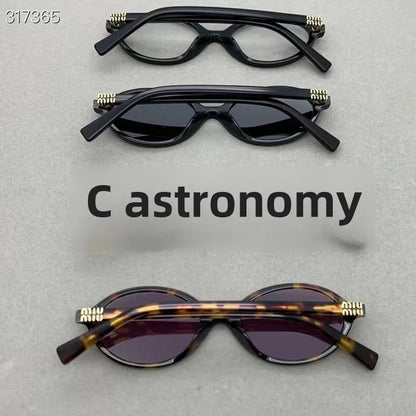 Zhang Yuan Vintage Oval Glasses — English Version Luminous Frame for Men & Women, Fashionable Bookworm Style Eyewear