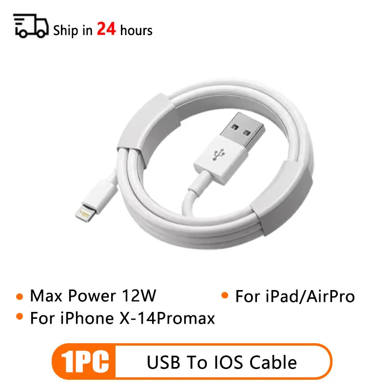 PD 60W USB-C to USB-C Fast Charging Cable – 2M Power Delivery Cord for iPhone 6-16 Series, iPad & USB-A Devices