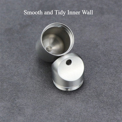Portable Waterproof Metal Capsule Box – Mini Stainless Steel Pill Case Holder for Medicine, EDC Tool, and Seal Bottle