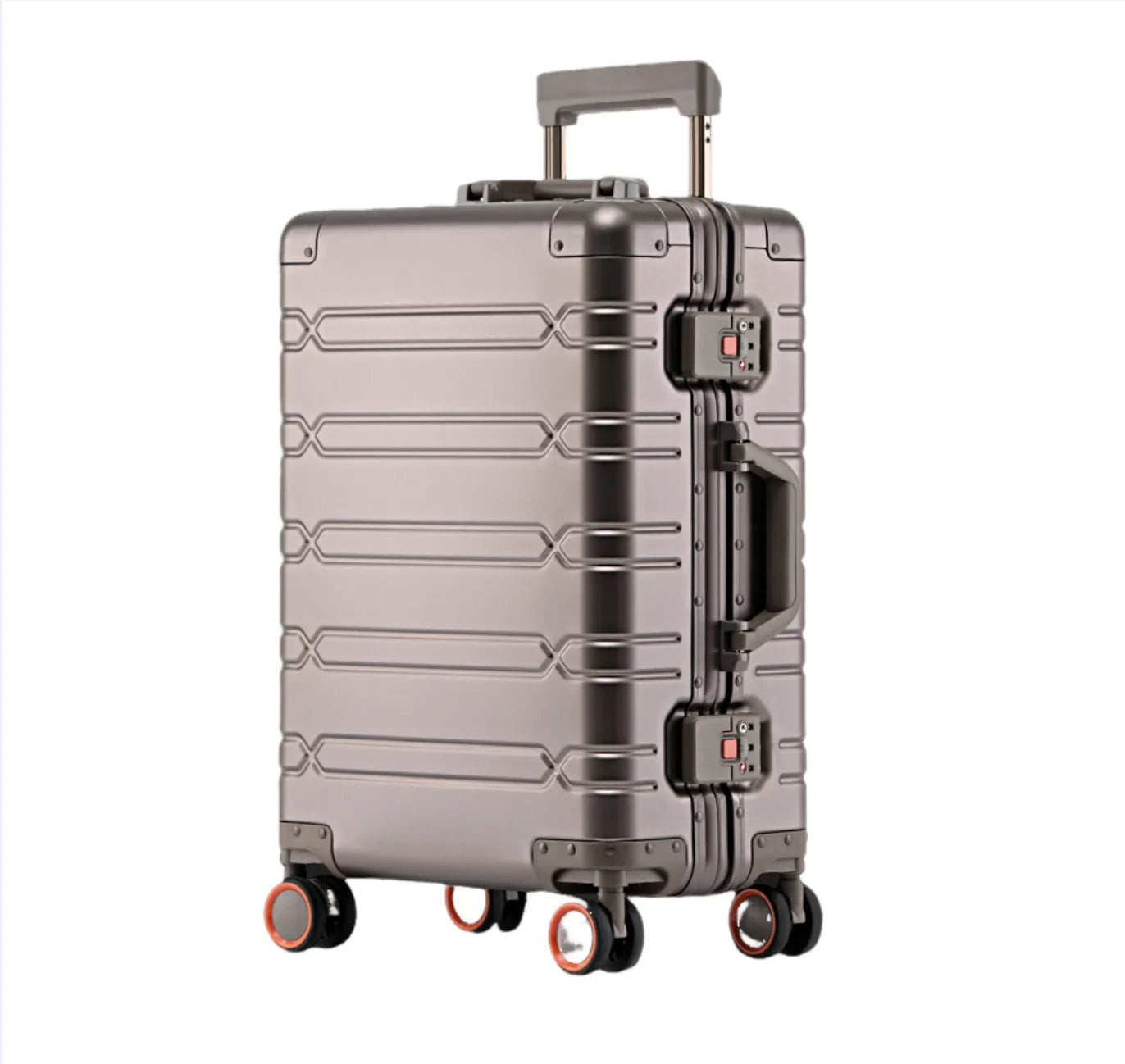 2024 Large Capacity Luggage Sets - Durable Aluminum Suitcase for Women - Carry-On Boarding Travel Options 20/24/29 Inch