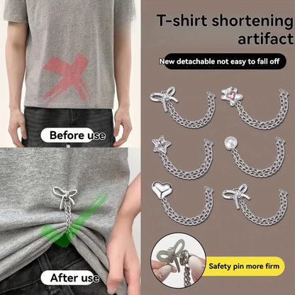 Women’s Butterfly Clothing Clips - Adjustable Sleeve Shortening & Fashion Fixing Accessories for Shirts, Dresses & Pants