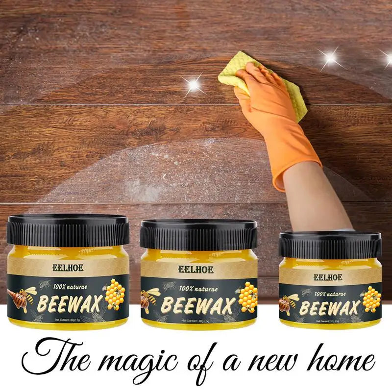 Natural Beeswax Wood Polish for Furniture & Floors – Waterproof Wood Care & Maintenance Wax