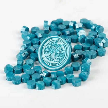 100Pc Retro Sealing Wax Beads – Seal Stamp for Wedding & Birthday Invitations, DIY Scrapbook Decoration & Crafting