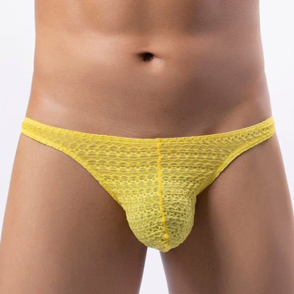 Men’s Mesh Breathable Briefs Y48 – Lightweight Pouch Underwear, Sexy Comfort Fit Lingerie Style Boxers for Men