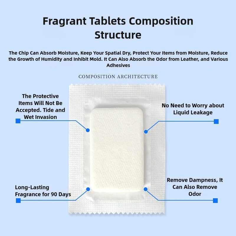 Car Air Vent Aromatherapy Tablets - Solid Fragrance Air Outlet Supplements, 10/50/100/500PCS
