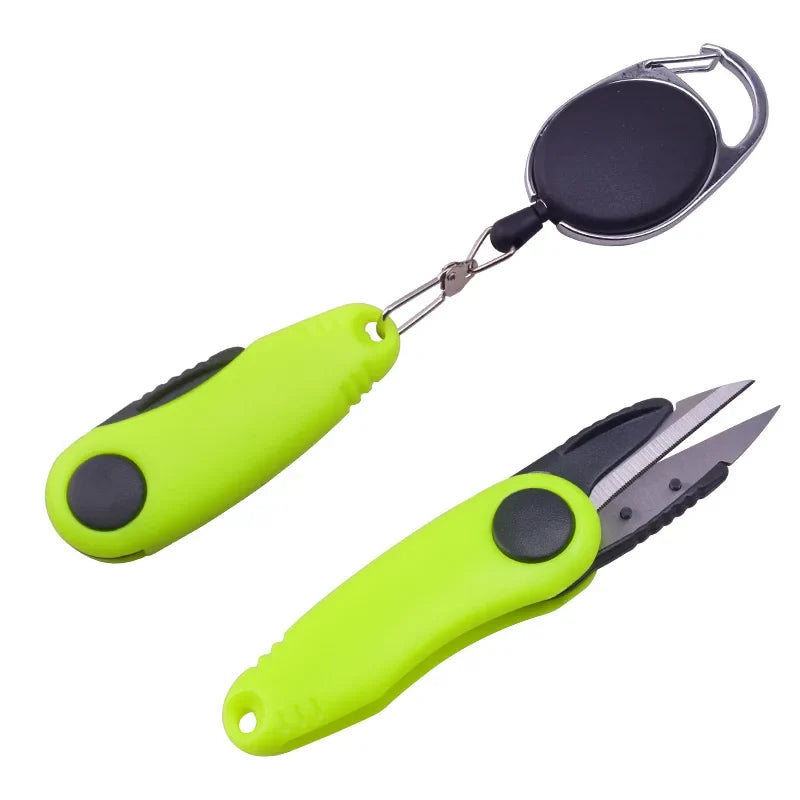 Fishing Quick Knot Tool Kit - Stainless Steel Shrimp Shape Line Cutter Scissors Clipper Nipper Accessories