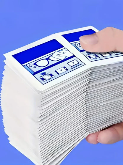 100 Disposable Eyeglass Cleaning Wipes - Individually Wrapped Screen & Lens Cleaning Cloths