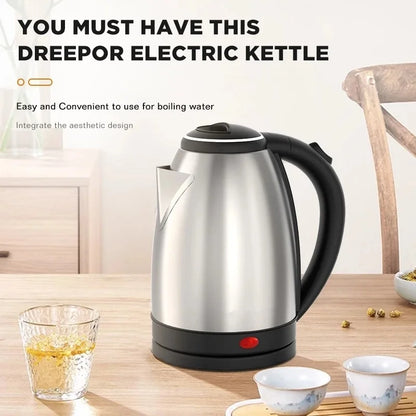 2L Electric Kettle — Large Capacity Stainless Steel Fast Boil Water Heater