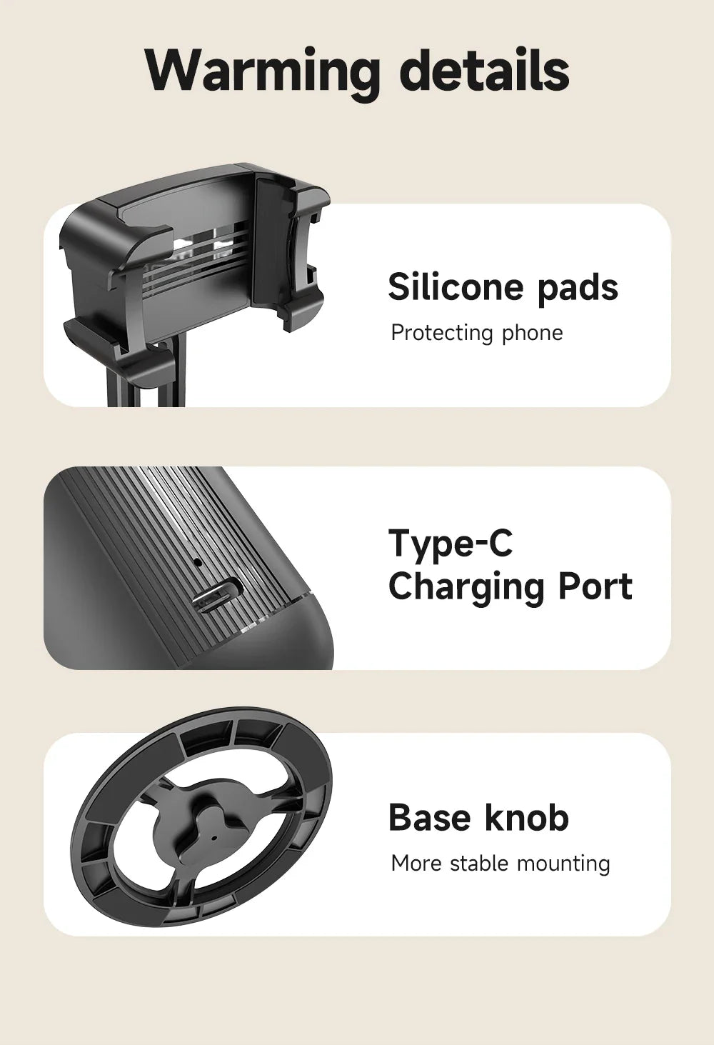 AI Smart 360° Gimbal with Auto Face Tracking – All-in-One Phone Holder & Video Stabilizer Tripod