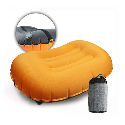 Ultralight Inflatable Camping Pillow – Compact Ergonomic Neck & Lumbar Support for Hiking, Travel & Backpacking
