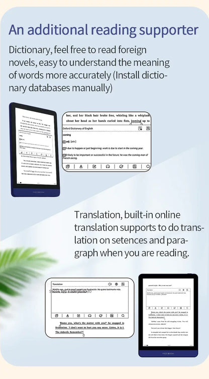 Meebook M6 6" E-Reader | 300PPI E-Ink Screen, Dual Color Frontlight, 3G & 32GB Android 11
