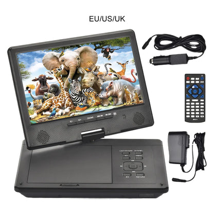 12.5" Portable HD DVD Player – Wireless Bluetooth, Full-Format Support, In-Car & Home CD Player