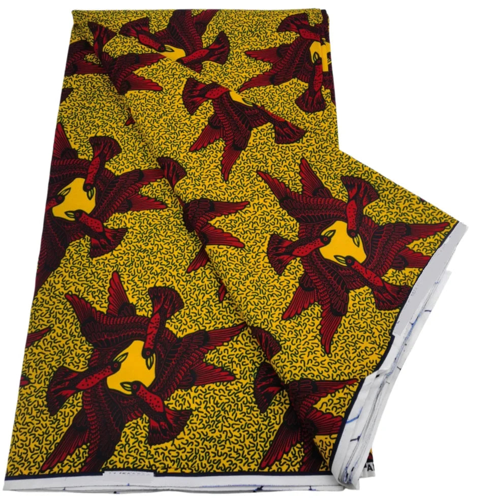2026 African Real Wax Print Fabric - High Quality Ankara Pagne ABC