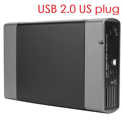 5.25-inch USB 2.0/3.0 SATA External Optical Drive Case – Enclosure Adapter for Windows, Mac & PC