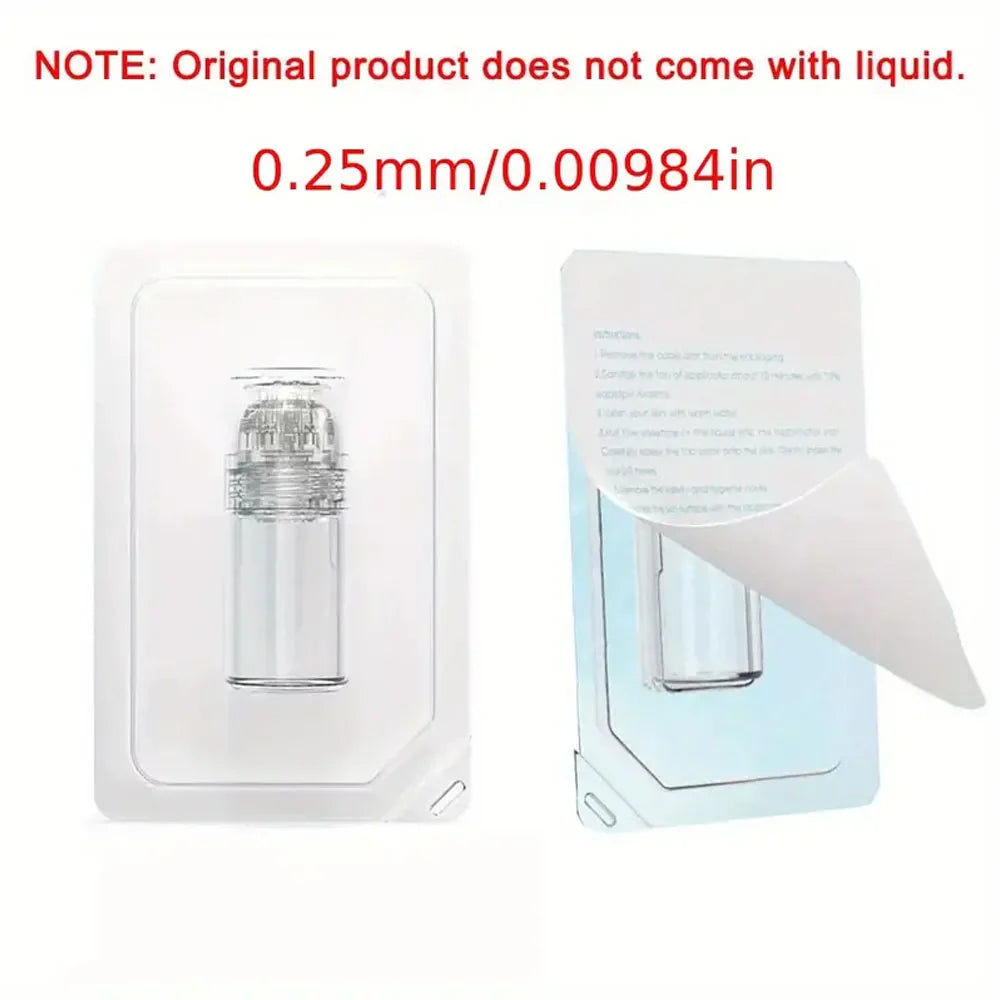Hydra Needle Titanium Derma Roller & Serum Applicator — 0.2mm/0.25mm for Face & Beard Growth