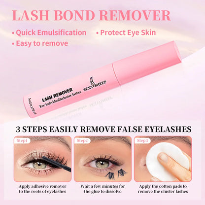 10ML Lash Cluster Glue & Seal – 2-in-1 Eyelash Adhesive for Long-Lasting Black Lash Bond
