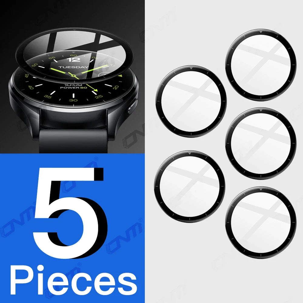 5D Protective Film for Xiaomi Mi Watch 2 — Full Coverage Anti-Scratch Screen Protector (Not Glass)